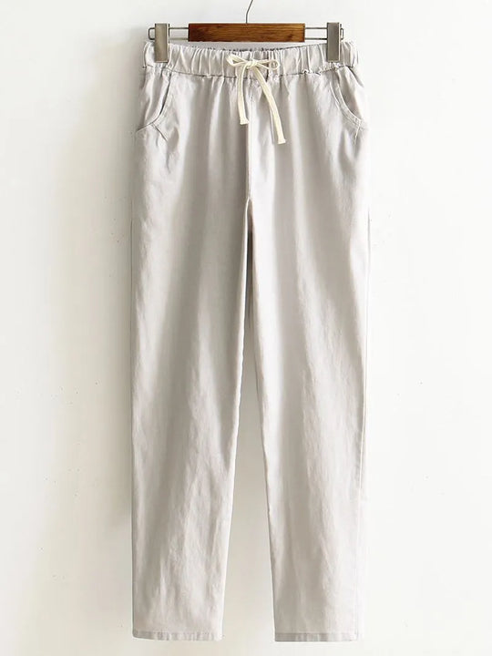 Dam elastiska midjbyxor