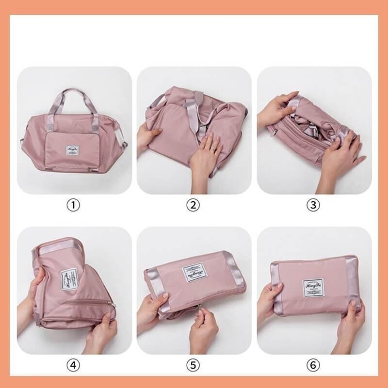 Hopfällbar resväska med stor kapacitet