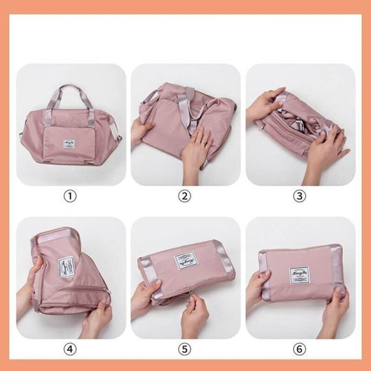 Hopfällbar resväska med stor kapacitet