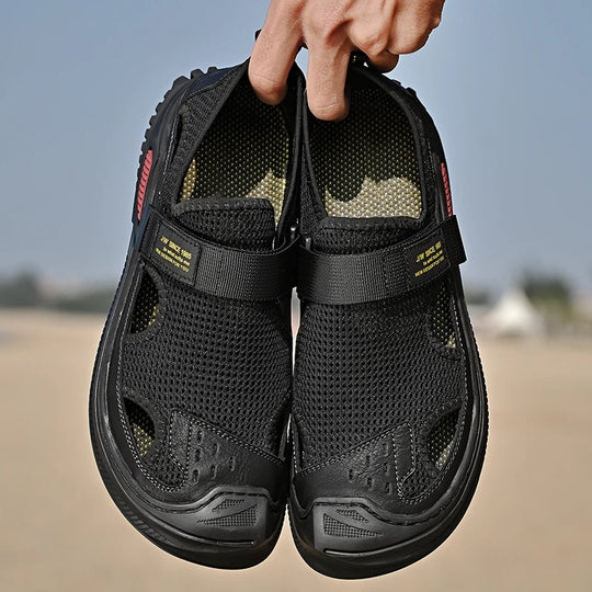 Herrs Stiliga Mesh Strand Sandaler