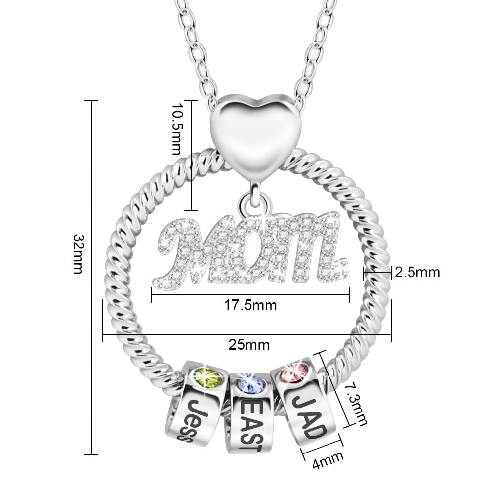 Födelsesten mamma halsband