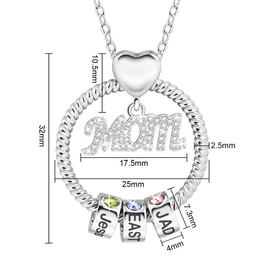 Födelsesten mamma halsband