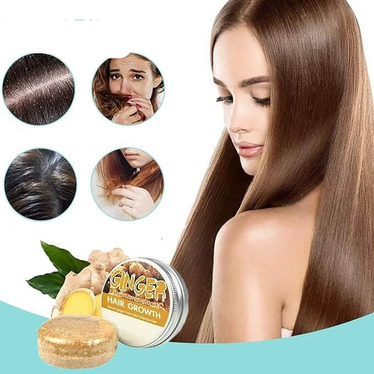 Schampobar för återväxt av rött hår