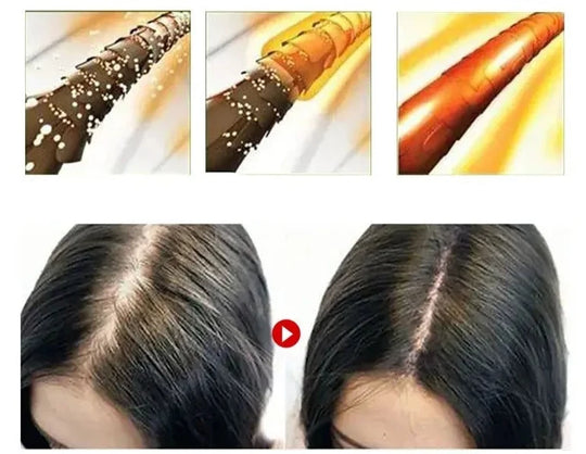 Schampobar för återväxt av rött hår