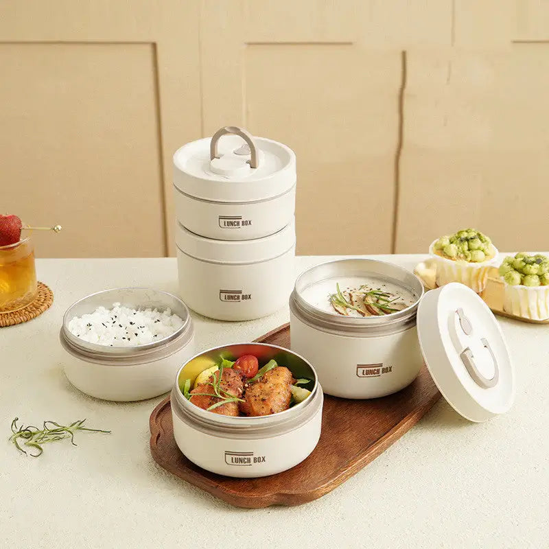 Transportabel isolerad lunchbehållaruppsättning