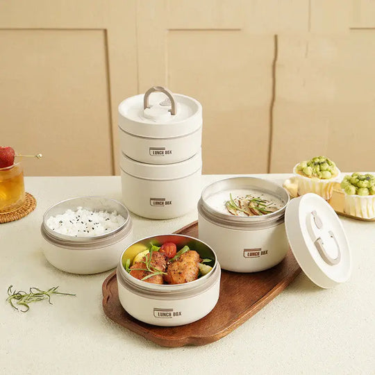 Transportabel isolerad lunchbehållaruppsättning