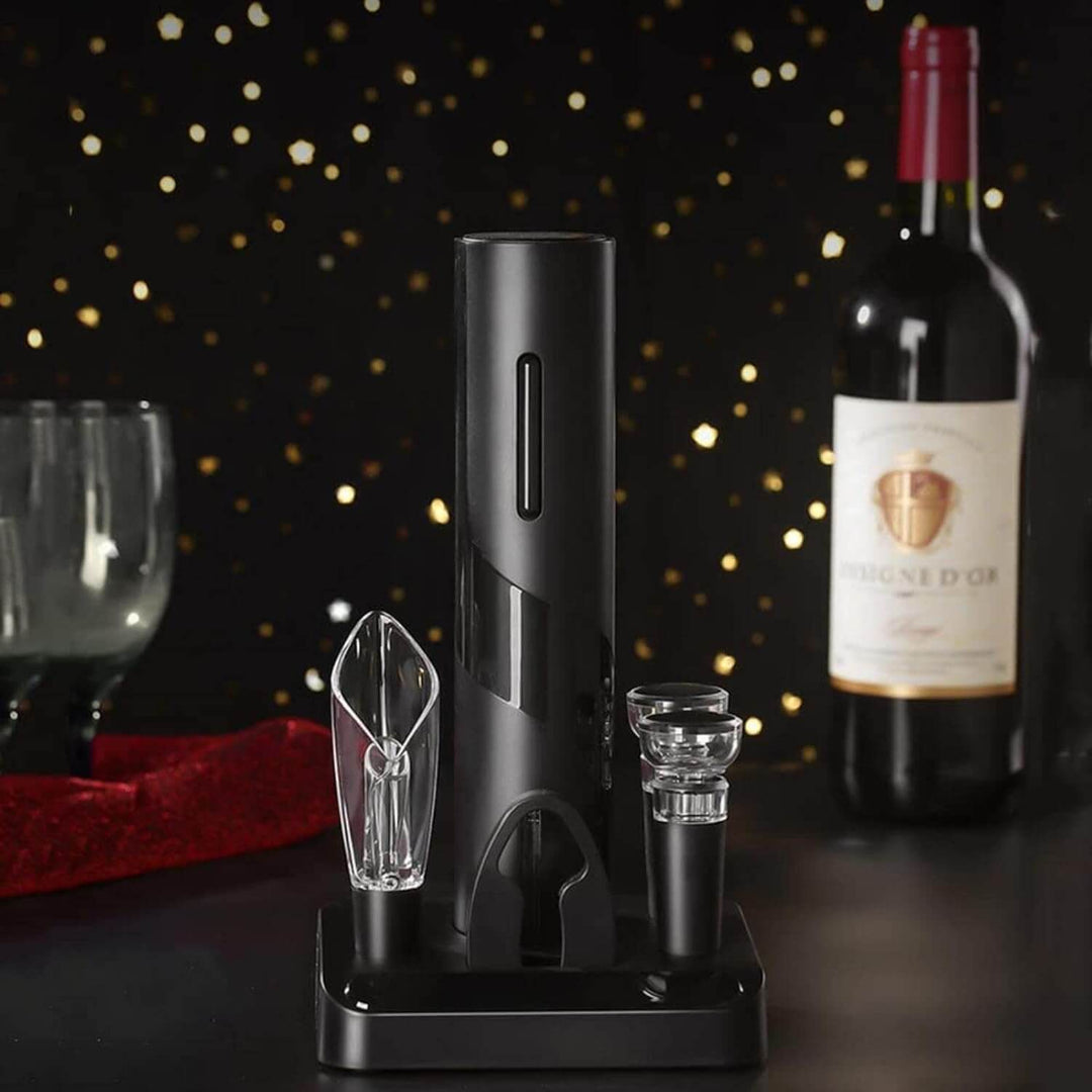 Elektrisk Vinkorköppnare Set