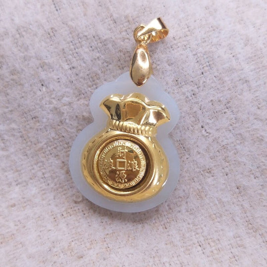 Jade pengar väska hängande