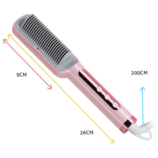 Hårplättare och lockborste