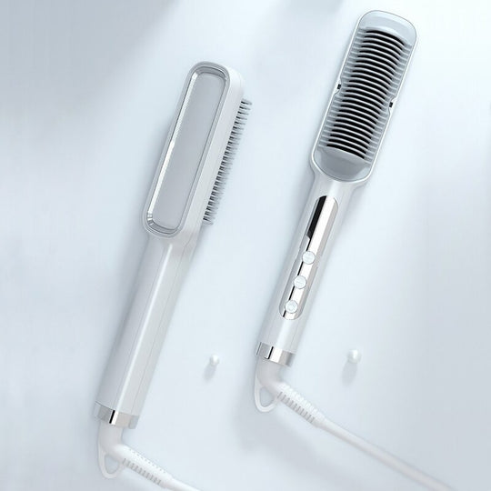 Hårplättare och lockborste