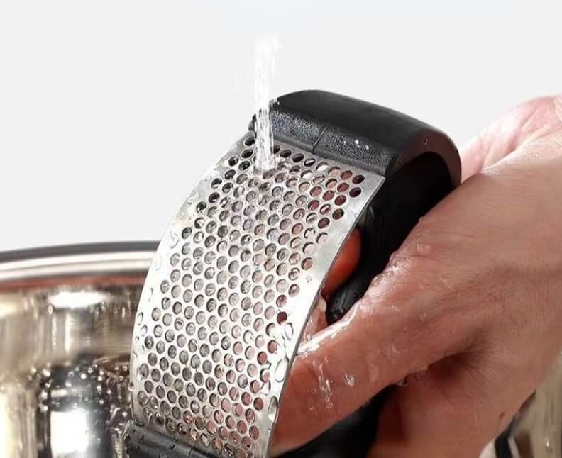 Vitlökskvarn i rostfritt stål