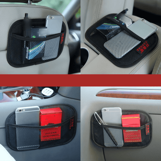 Läder Mesh Car Organizer