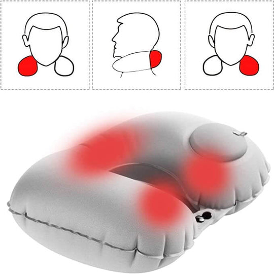 Automatisk Luft Uppblåsbar Nackkudde