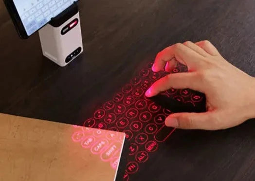 Bärbar Tangentbordsprojektor