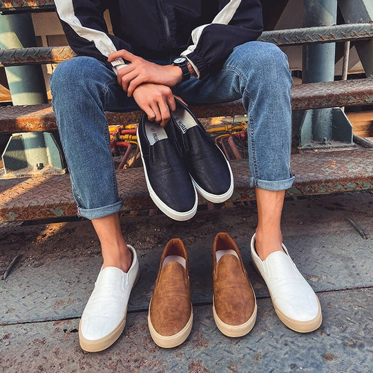 Urban Läder Loafers För Män