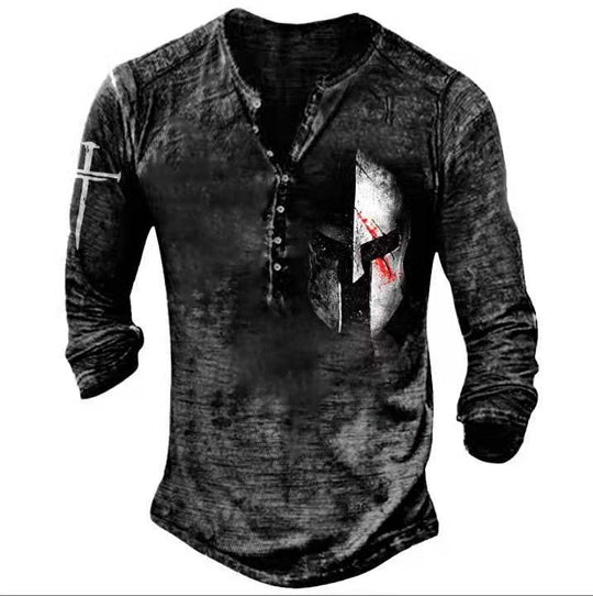Retro Skull Långärmade Tees