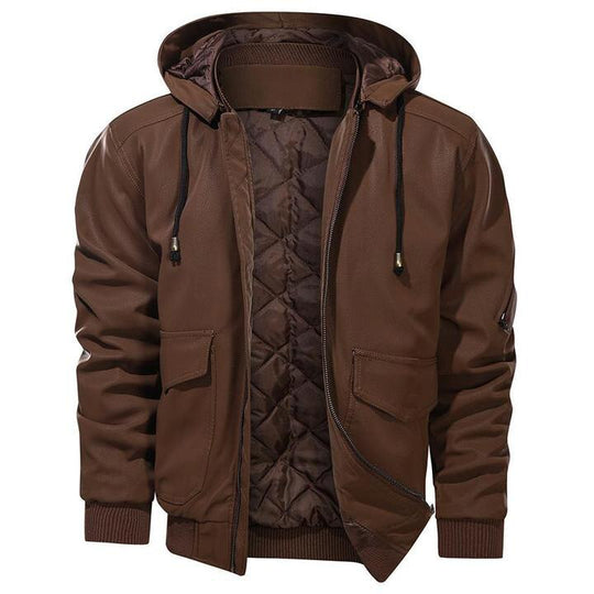 Faux läder jacka