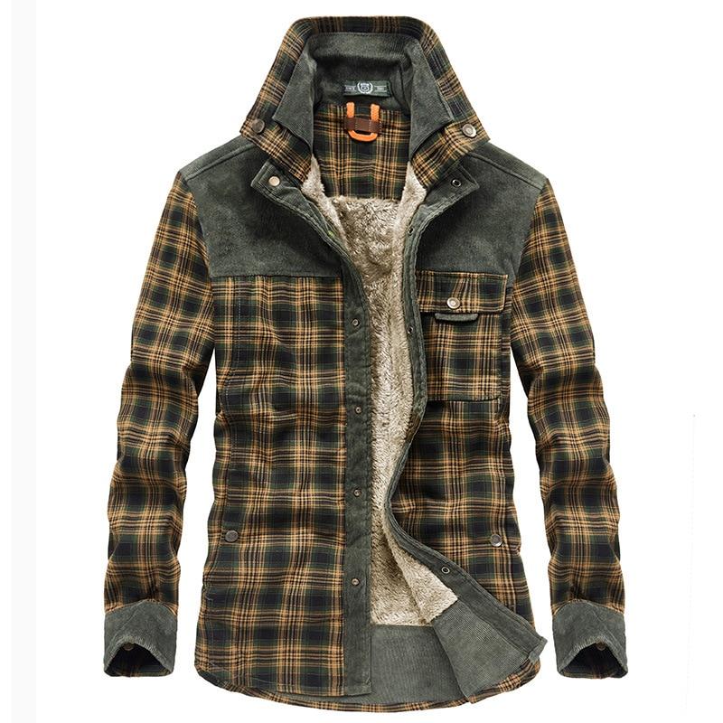 Flannel Plaid vinterjacka