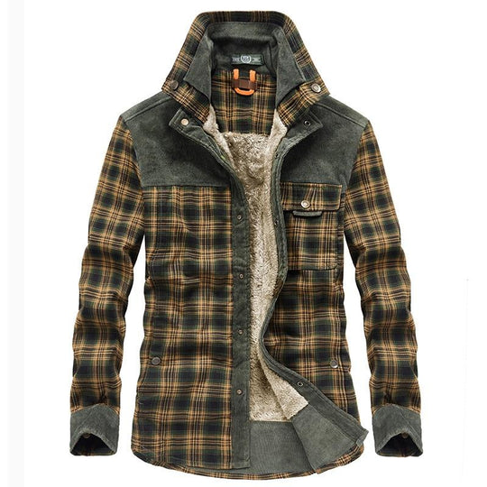 Flannel Plaid vinterjacka