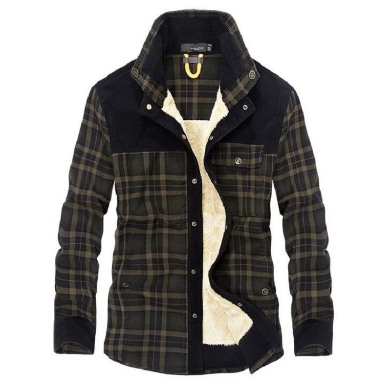 Flannel Plaid vinterjacka