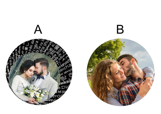 Personlig Rose Photo Projection Halsband