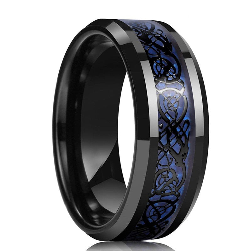 Kolfiber Celtic Dragon Ring