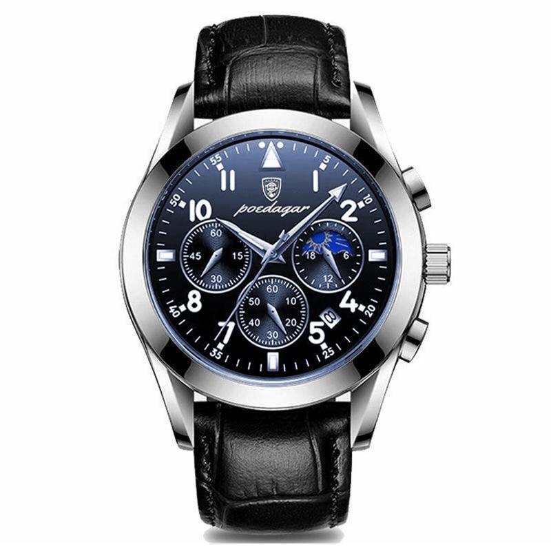 Premium läder armbandsur för män