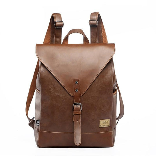 Vintage Faux läder ryggsäck