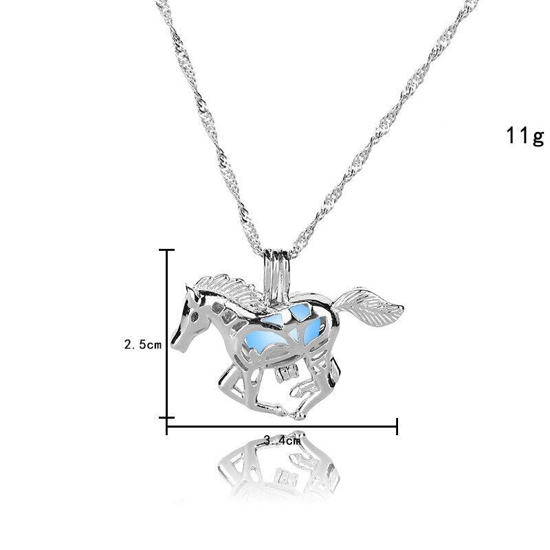 Glow in the Dark Horse Halsband