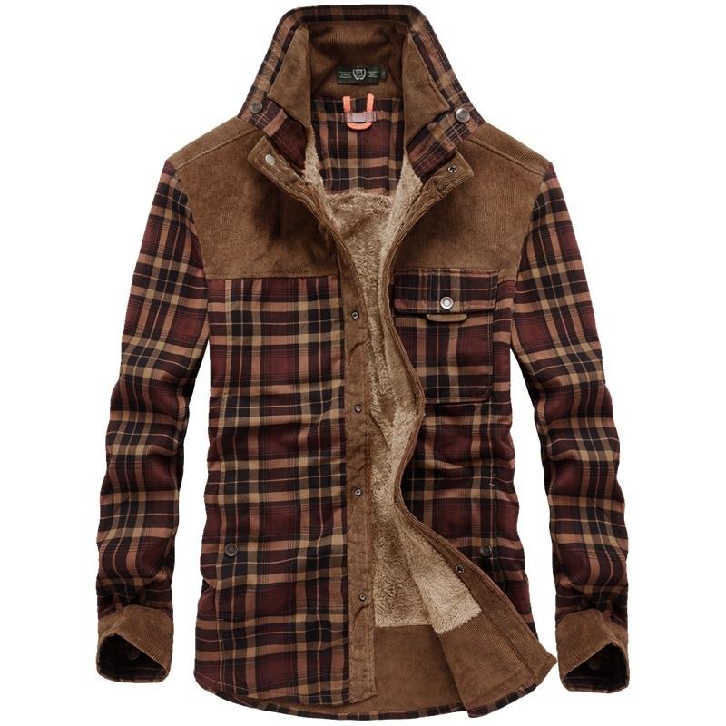 Flannel Plaid vinterjacka