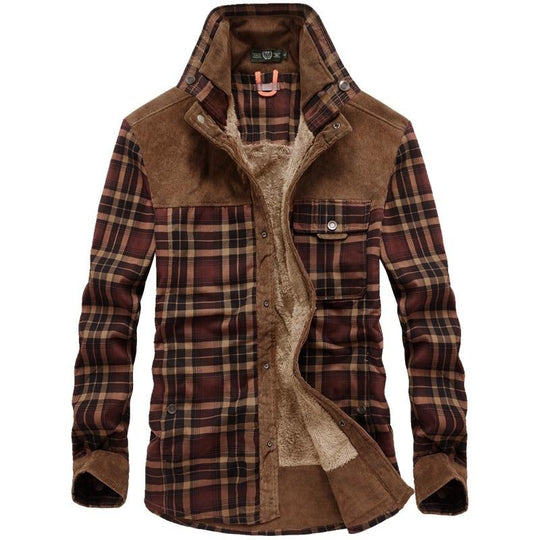 Flannel Plaid vinterjacka