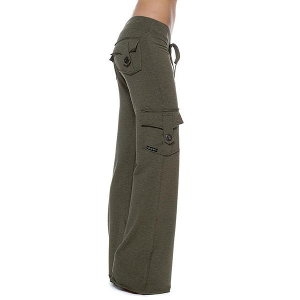 Kvinnor Bootleg Cargo Pants