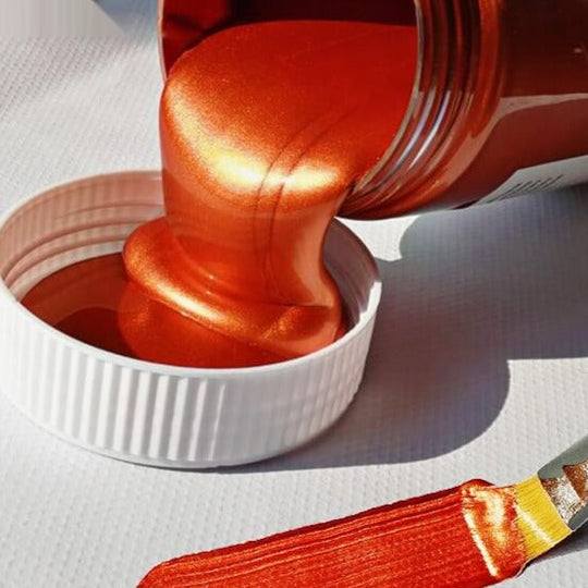 Metallisk akrylfärg