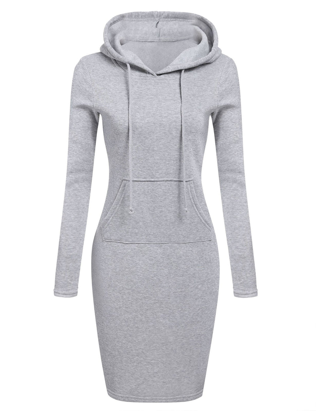 Slim Pullover Hoodie Klänning