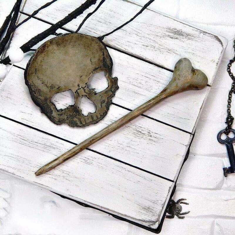 Hårnål med dödskalle