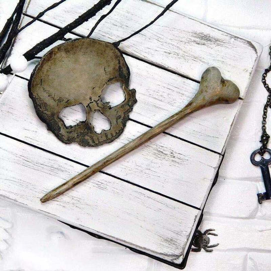 Hårnål med dödskalle