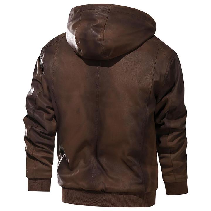 Faux läder jacka