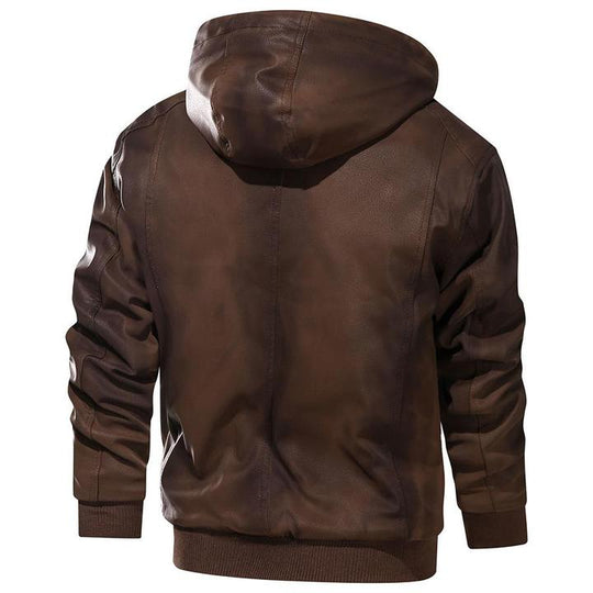 Faux läder jacka