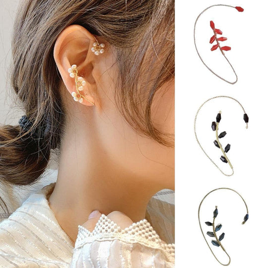 Flower Art klipp örhängen