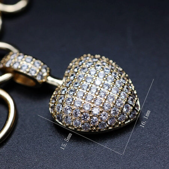 Hjärta Zirconia halsband
