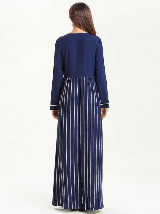 Kaftan Långärmad Maxiklänning
