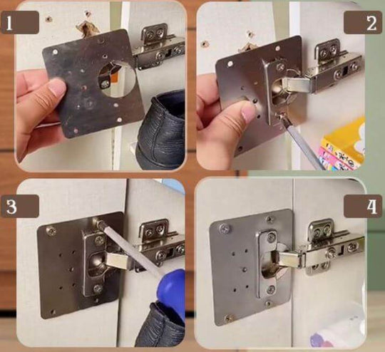 Reparationsplatta för Dörrgångjärn