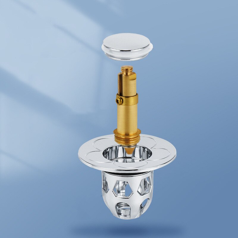 Koppar Pop Up Drain Strainer