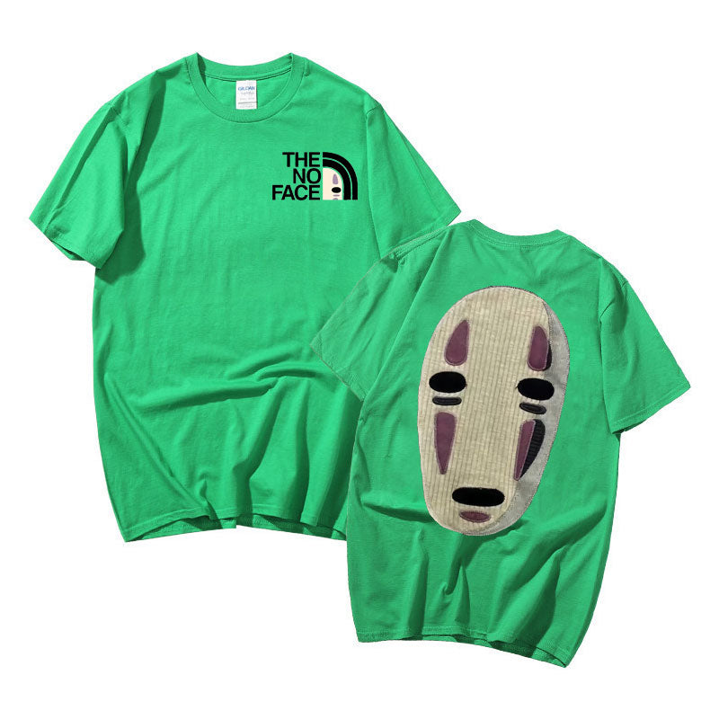 No Face Unisex T-Shirt med tryck