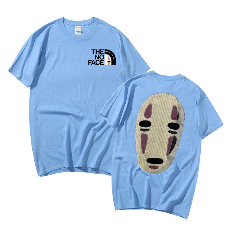 No Face Unisex T-Shirt med tryck