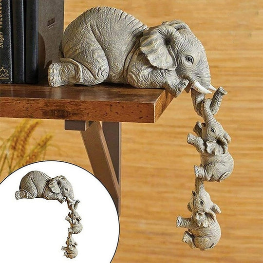 Elefantmamma och elefantbarn figur