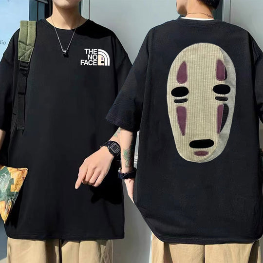 No Face Unisex T-Shirt med tryck