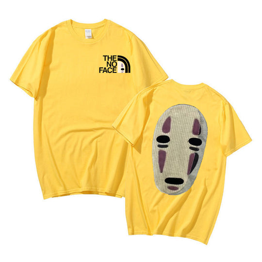 No Face Unisex T-Shirt med tryck