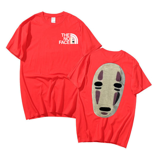 No Face Unisex T-Shirt med tryck