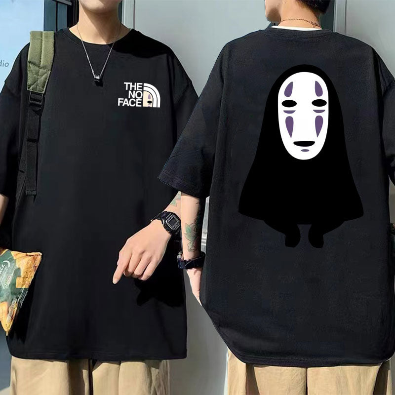 No Face Unisex T-Shirt med tryck